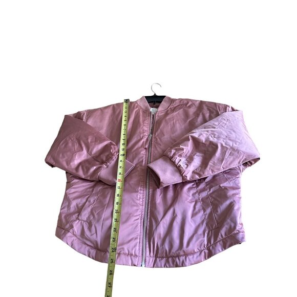 A New Day Women's Bomber Jacket - Dusty Rose, Berry Pink Mauve Quilted Size S - Picture 5 of 11